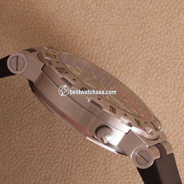 IMG_9081 Bulgari Diagono Mens watch Unisex Automatic Steel GMT 40 S Replica 6