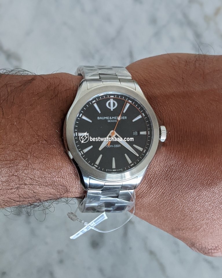 IMG_9081 Baume & Mercier Clifton Mens watch Unisex Quartz Steel 10412 Replica 6
