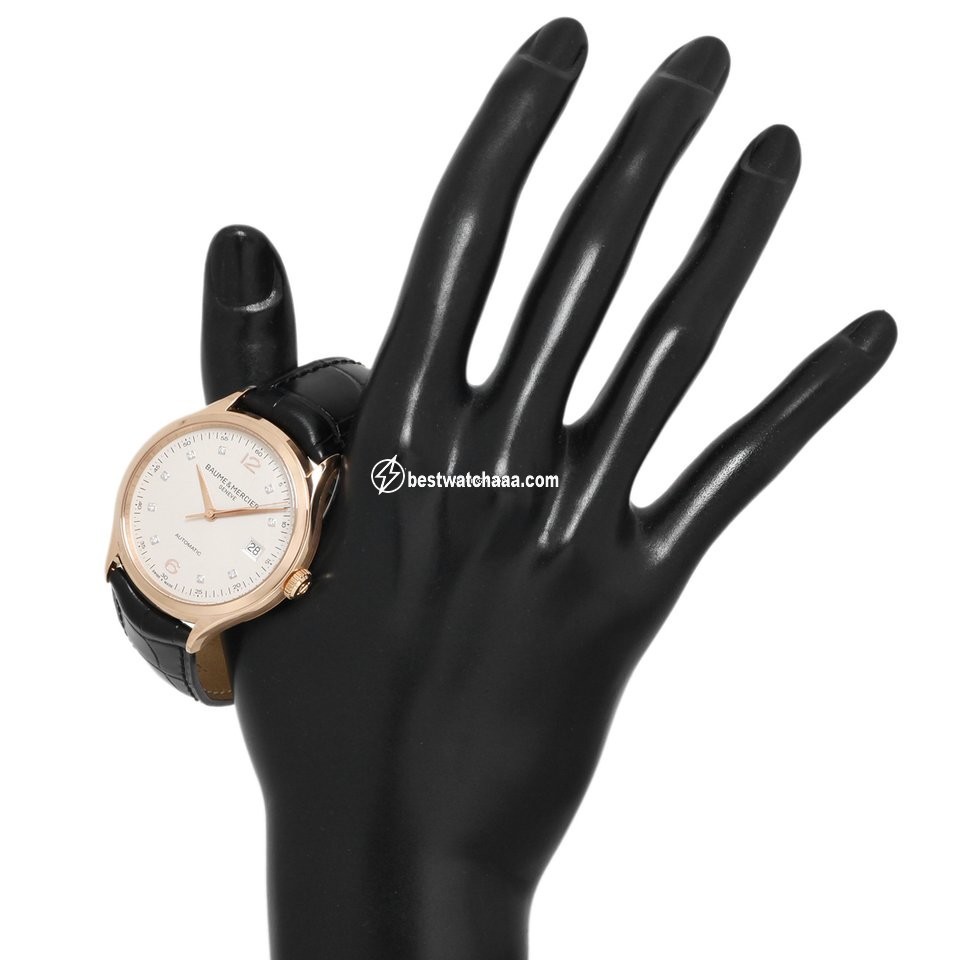 IMG_9081 Baume & Mercier Clifton Automatic Rose gold M0A10104 Replica 6