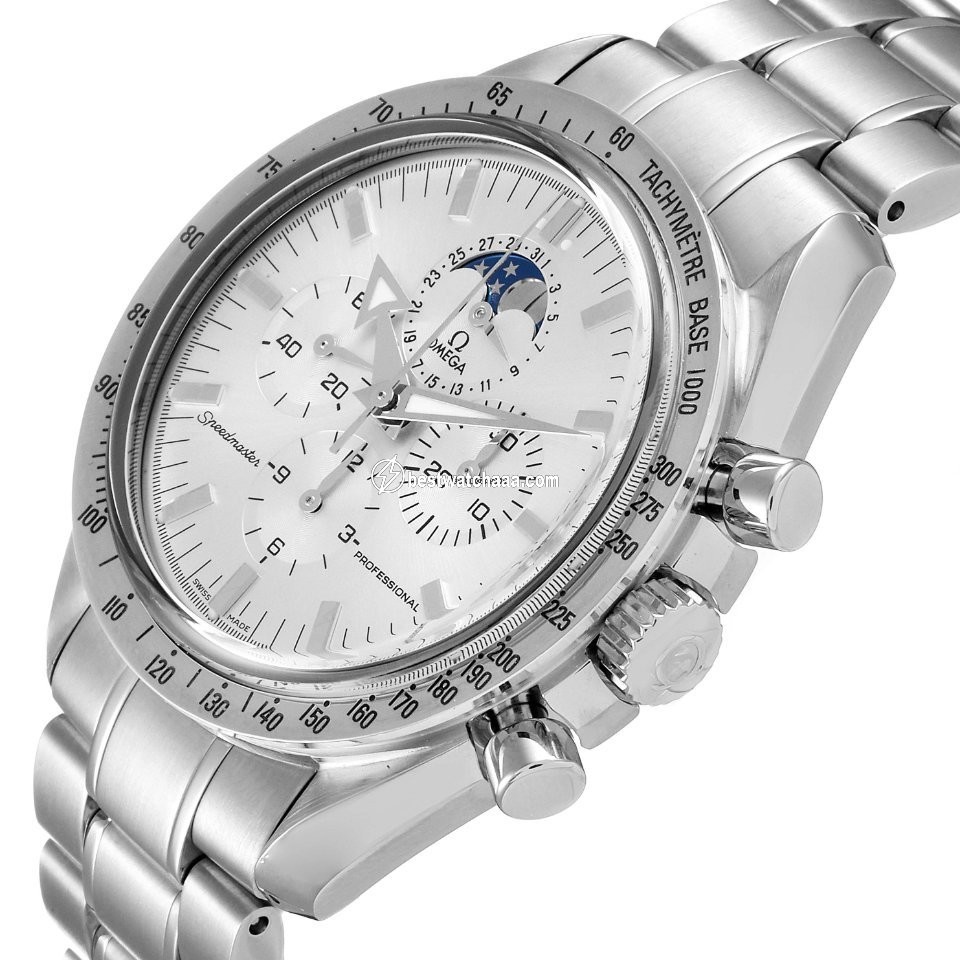 IMG_9081 Omega Speedmaster Professional Moonwatch Moonphase Mens watch Unisex Manual winding Steel 3575.30.00 Replica 6