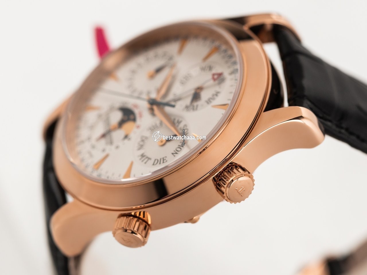IMG_9081 Jaeger-LeCoultre Master Memovox Mens watch Unisex Automatic Rose gold 146.2.95 Replica 6