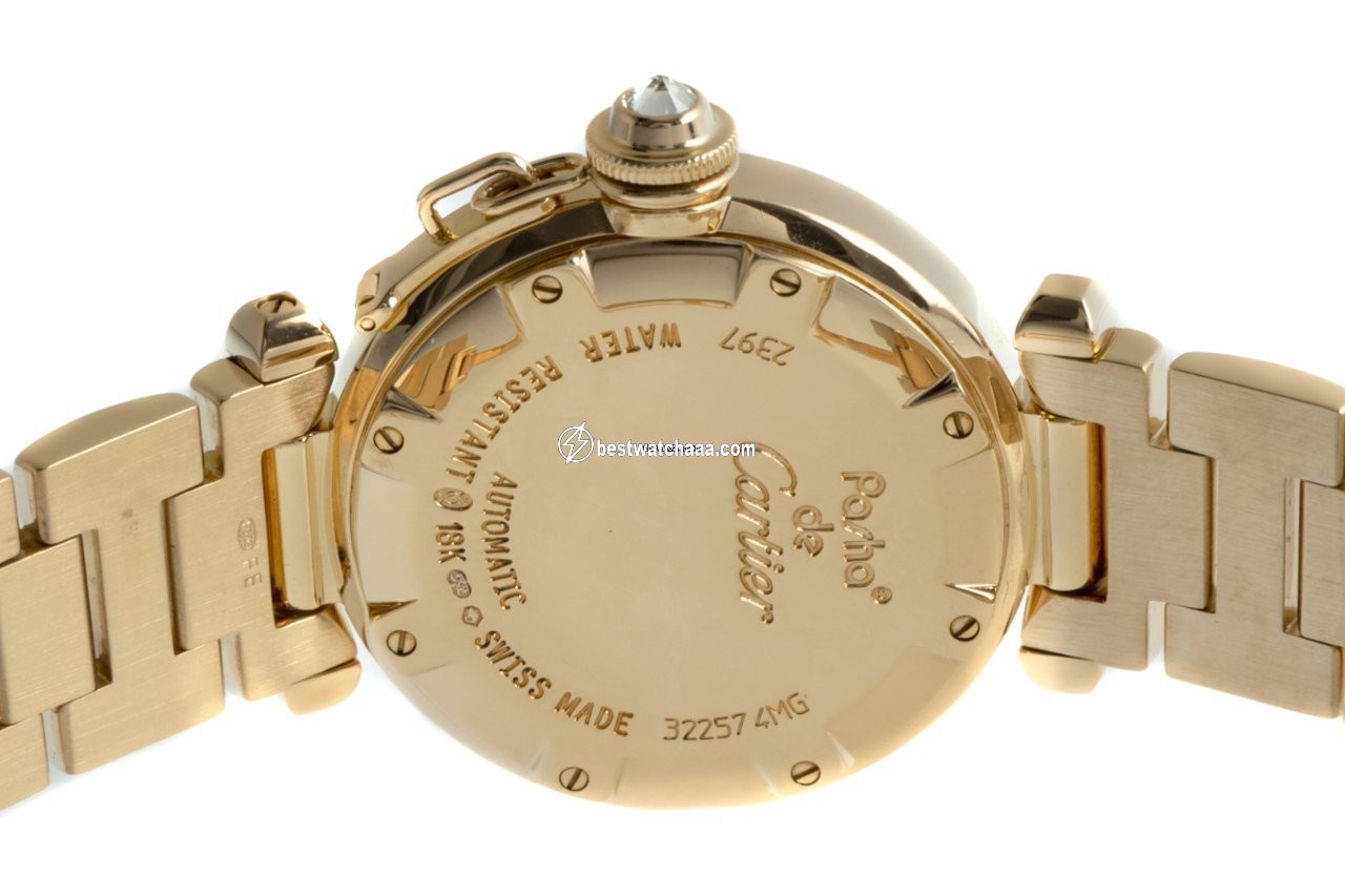 IMG_9081 Cartier Pasha Womens watch Automatic Yellow gold 2397 Replica 6