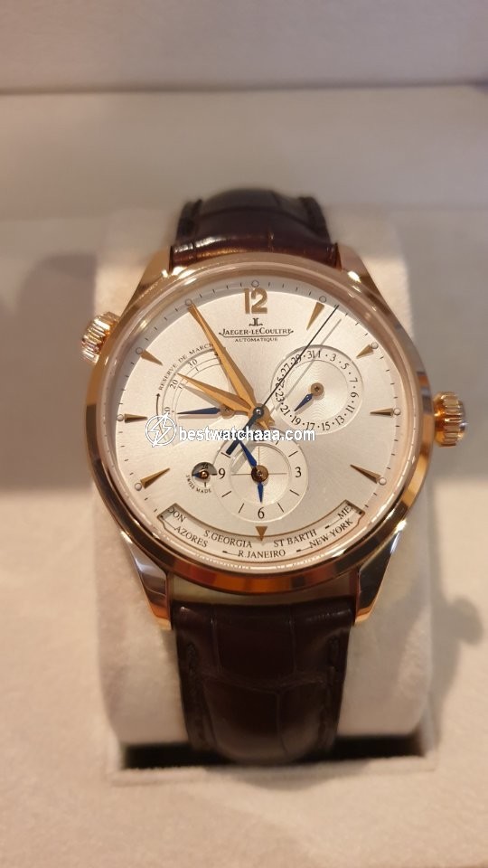 IMG_9081 Jaeger-LeCoultre Master Geographic Mens watch Unisex Automatic Rose gold Q1422421 Replica 6