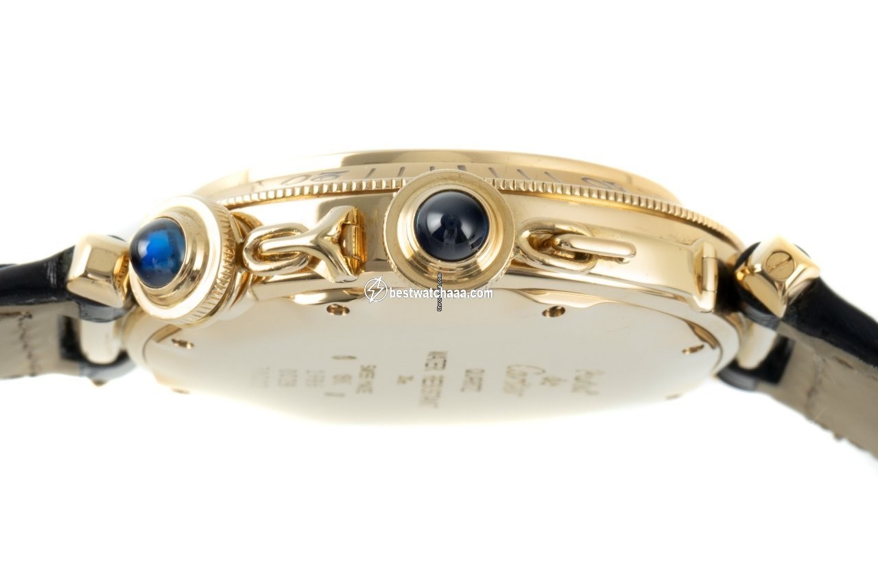 IMG_9081 Cartier Pasha Mens watch Unisex Quartz Yellow gold 30002 Replica 6
