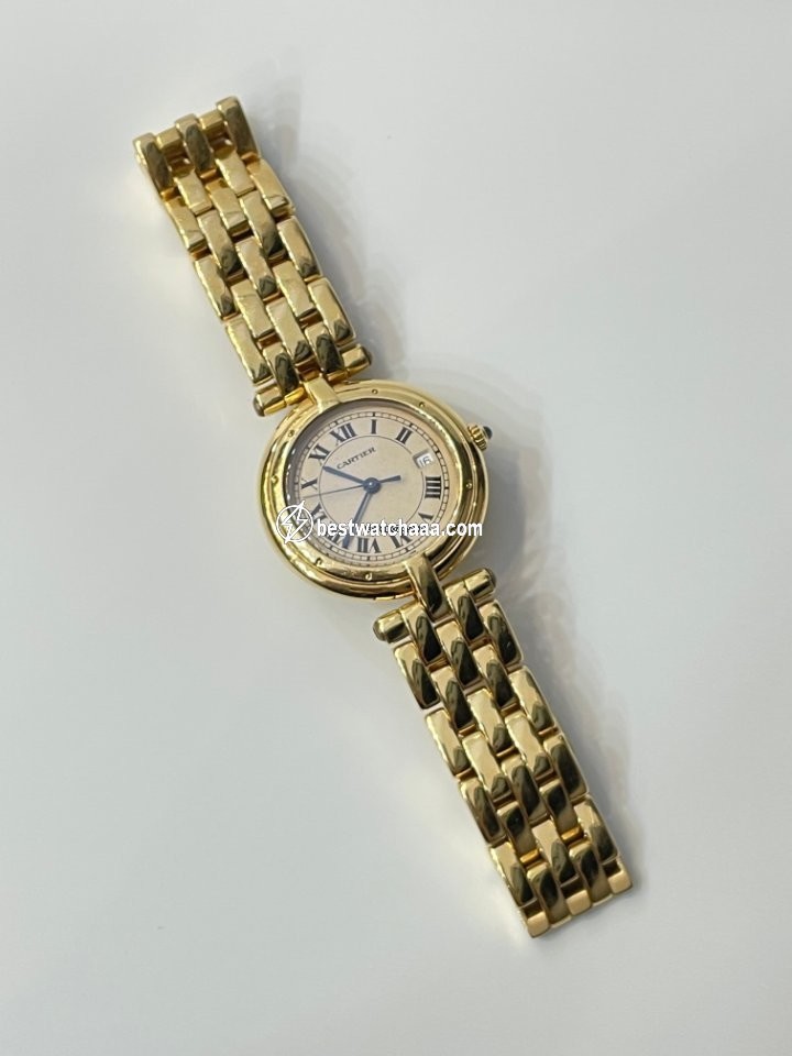 IMG_9081 Cartier Panthere Womens watch Quartz Yellow gold 883964 Replica 6