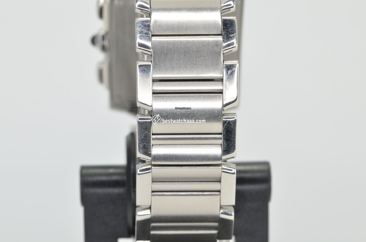 IMG_9081 Cartier Tank Francaise Mens watch Unisex Quartz Steel 2303 Replica 6