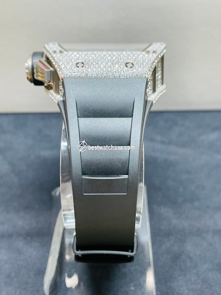 IMG_9081 Richard Mille RM 011 Mens watch Unisex Automatic White gold RM-011-FM Replica 6