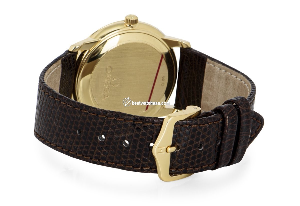 IMG_9081 Omega De Ville Prestige Mens watch Unisex Automatic Yellow gold 168.1050 Replica 6