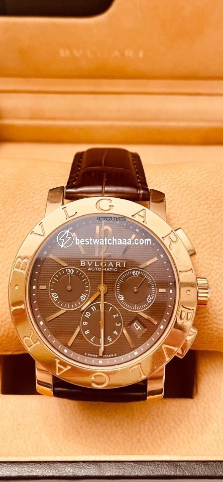 IMG_9081 Bulgari Mens watch Unisex Automatic Rose gold 00381 Replica 6