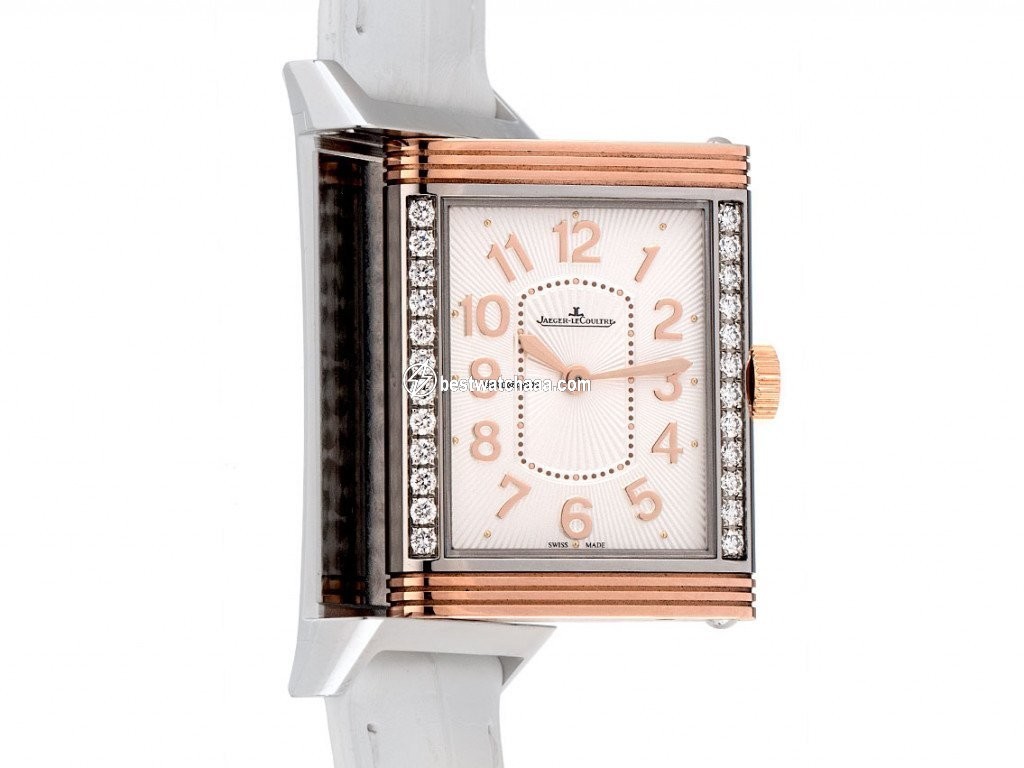 IMG_9081 Jaeger-LeCoultre Grande Reverso Lady Ultra Thin Mens watch Unisex Manual winding Gold Steel Q3224420 Replica 6
