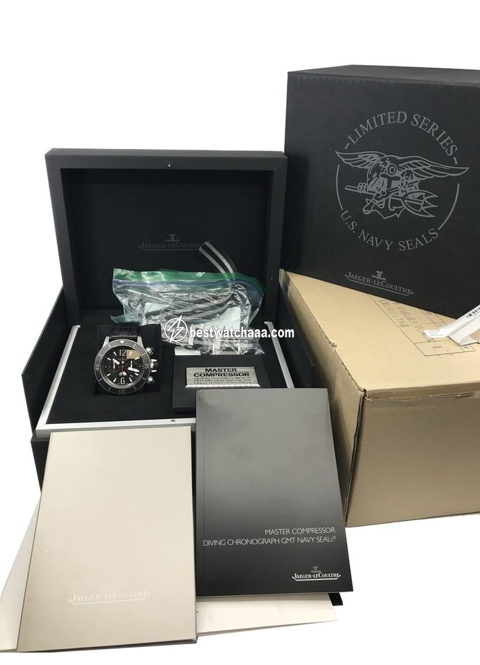 IMG_9081 Jaeger-LeCoultre Master Compressor Diving Chronograph GMT Navy SEALs Mens watch Unisex Automatic Titanium Q178T470 Replica 6