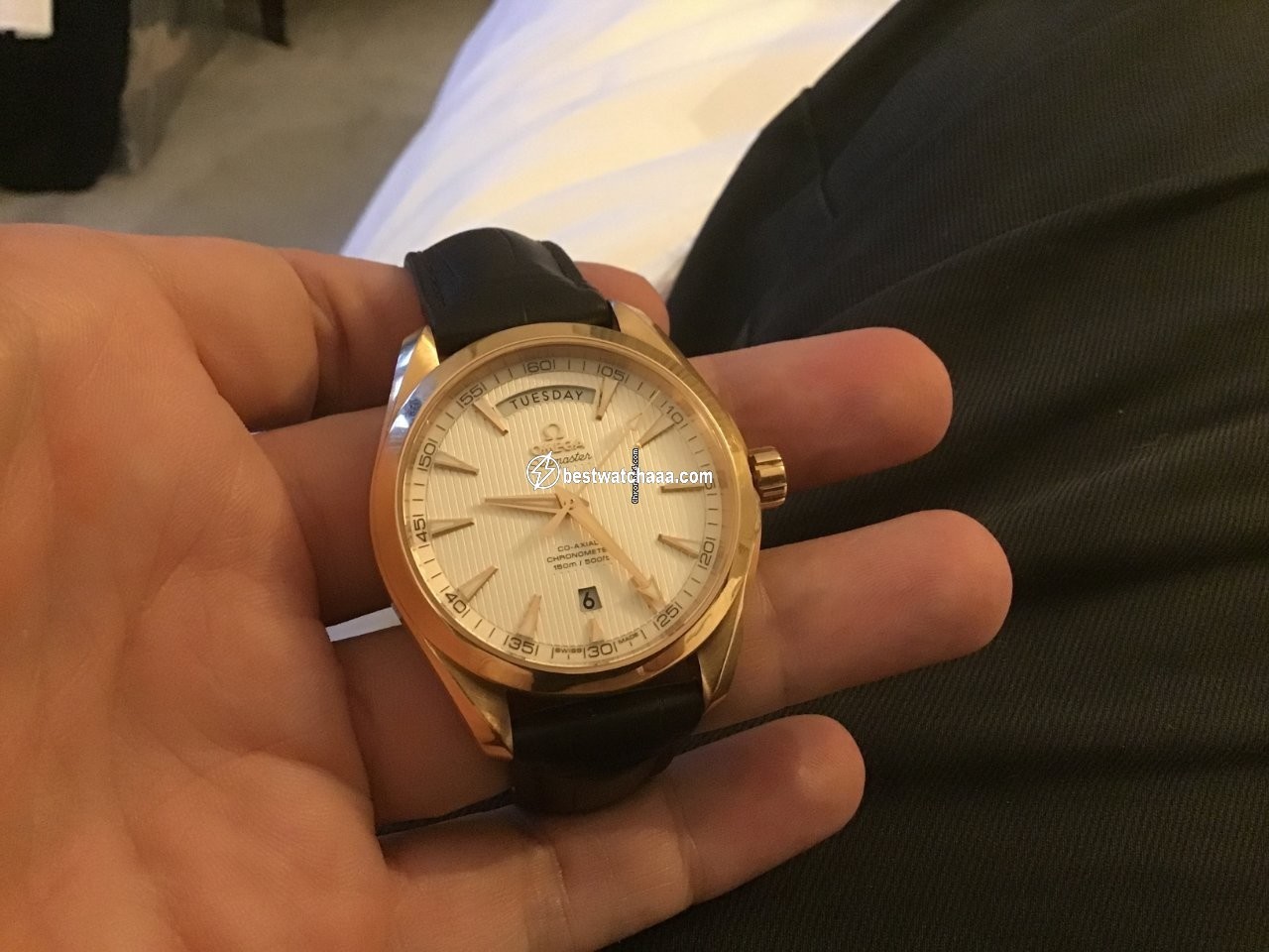 IMG_9081 Omega Seamaster Aqua Terra Mens watch Unisex Automatic Red gold 231.53.42.22.06.001 Replica 6