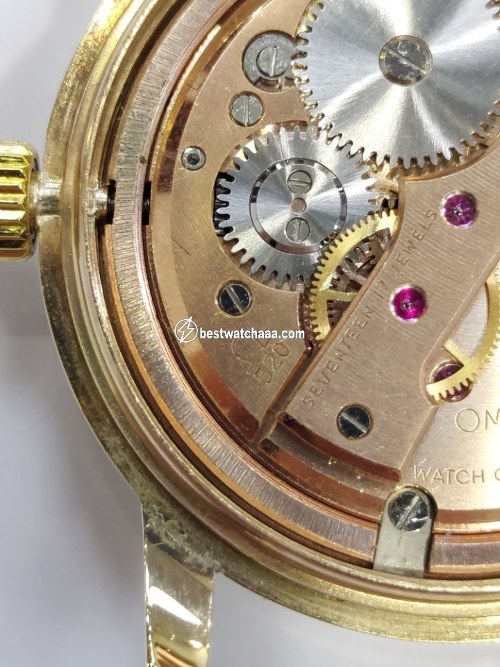 IMG_9081 Omega Seamaster Mens watch Unisex Manual winding Yellow gold 998358 Replica 6