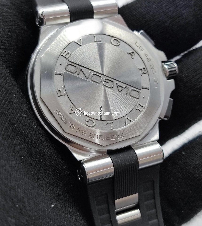 IMG_9081 Bulgari Diagono Mens watch Unisex Steel DG42BSCVDCH Replica 6
