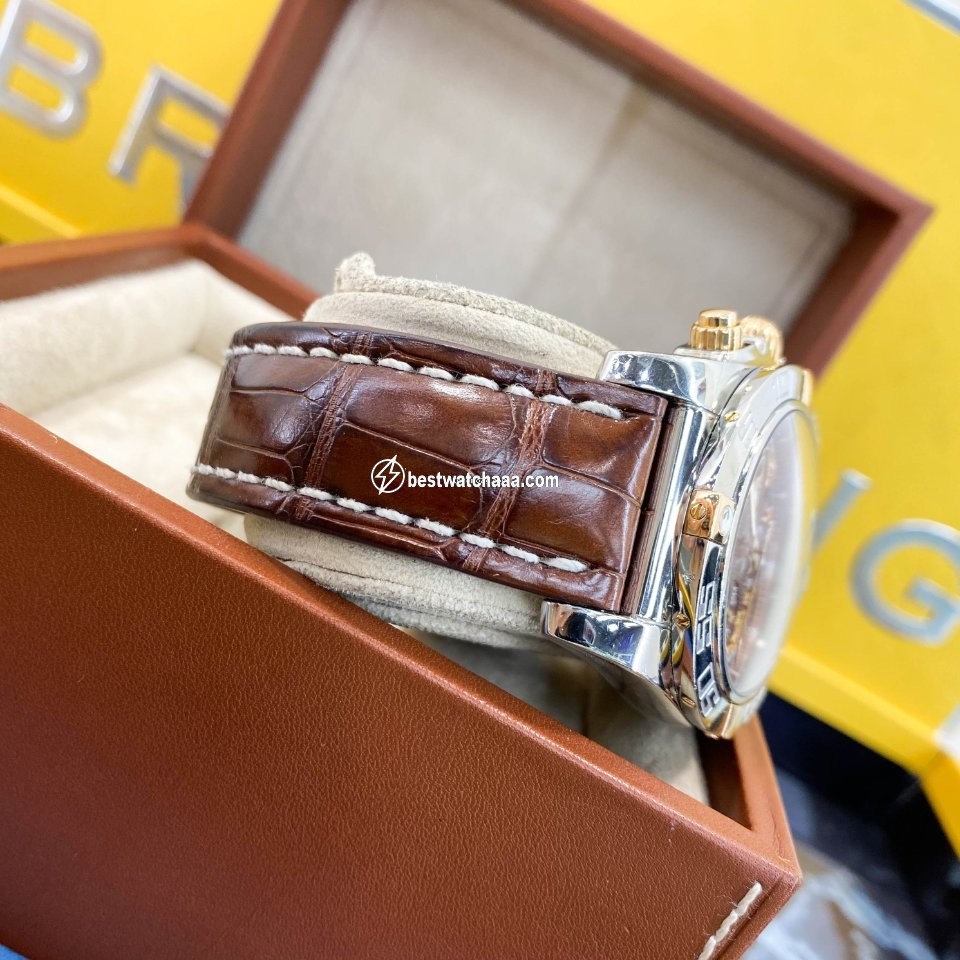 IMG_9081 Breitling Chronomat 44 Mens watch Unisex Automatic Gold Steel IB011012 Q567 Replica 6