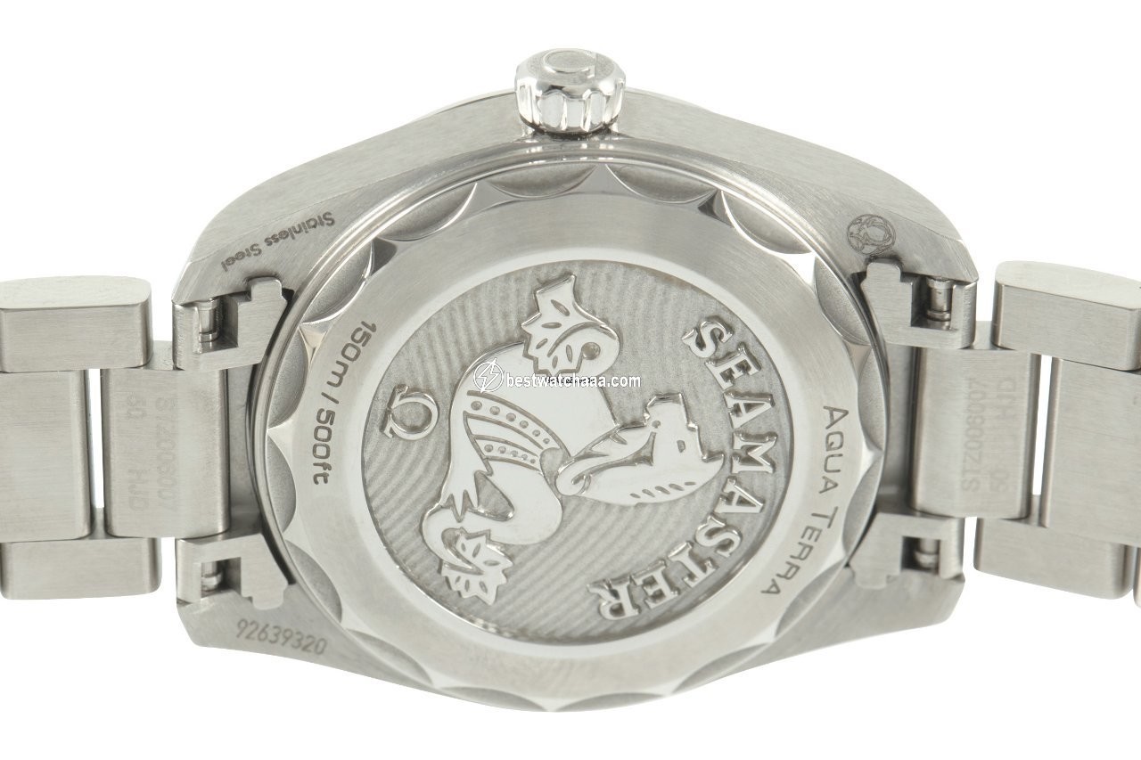 IMG_9081 Omega Seamaster Aqua Terra Womens watch Quartz Steel 220.10.28.60.51.001 Replica 6