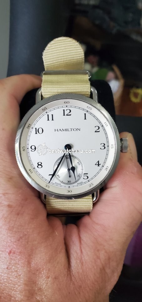 IMG_9081 Hamilton Khaki Navy Pioneer Mens watch Unisex Manual winding Steel H787190 Replica 6