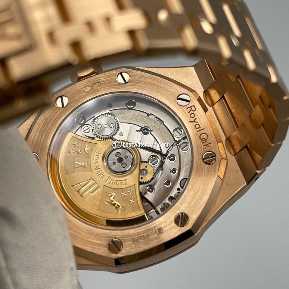 IMG_9081 Audemars Piguet Royal Oak Lady Womens watch Automatic Rose gold 15451OR.ZZ.1256OR.01 Replica 6