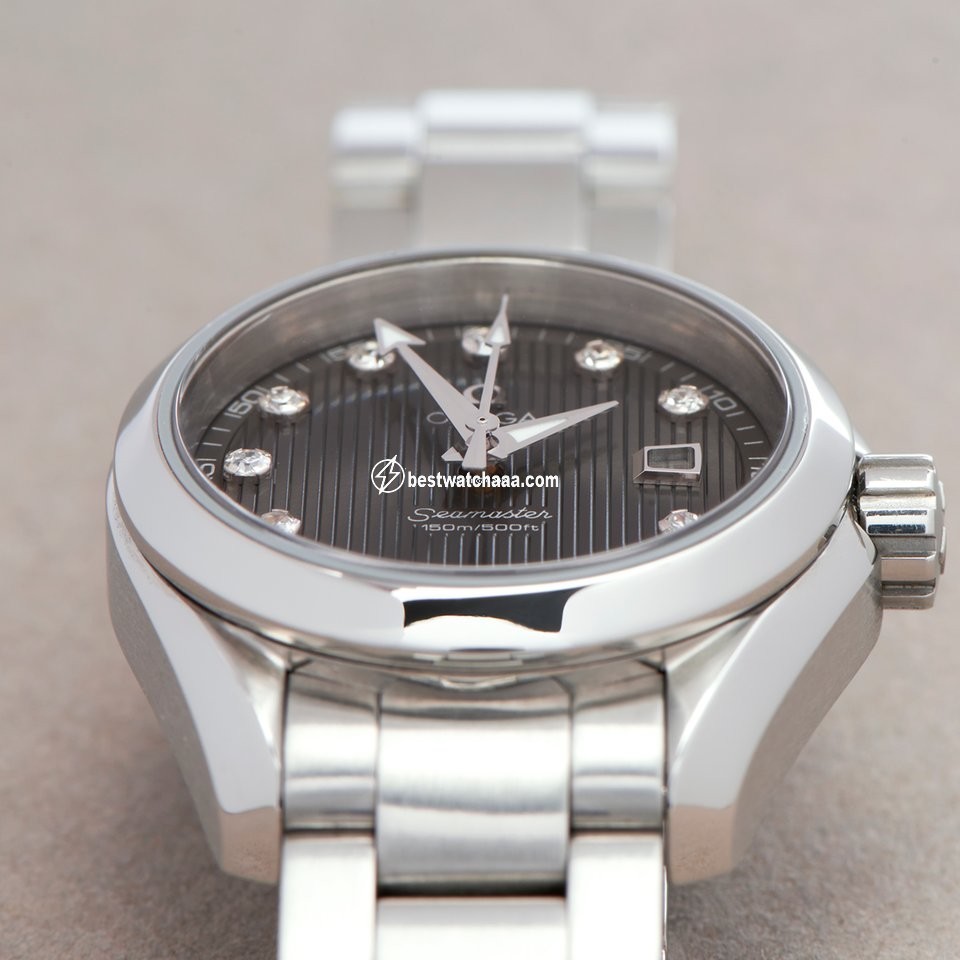 IMG_9081 Omega Seamaster Aqua Terra Womens watch Quartz Steel 23110306156001 Replica 6