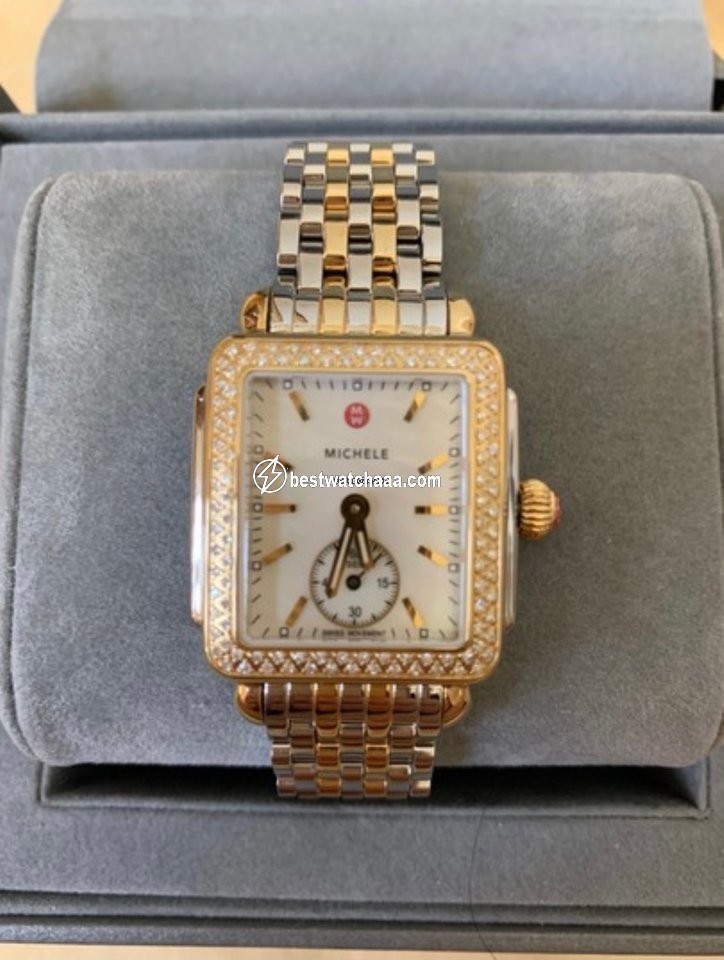 IMG_9081 Michele Deco Womens watch Quartz Gold Steel mw06v01c5025 Replica 6