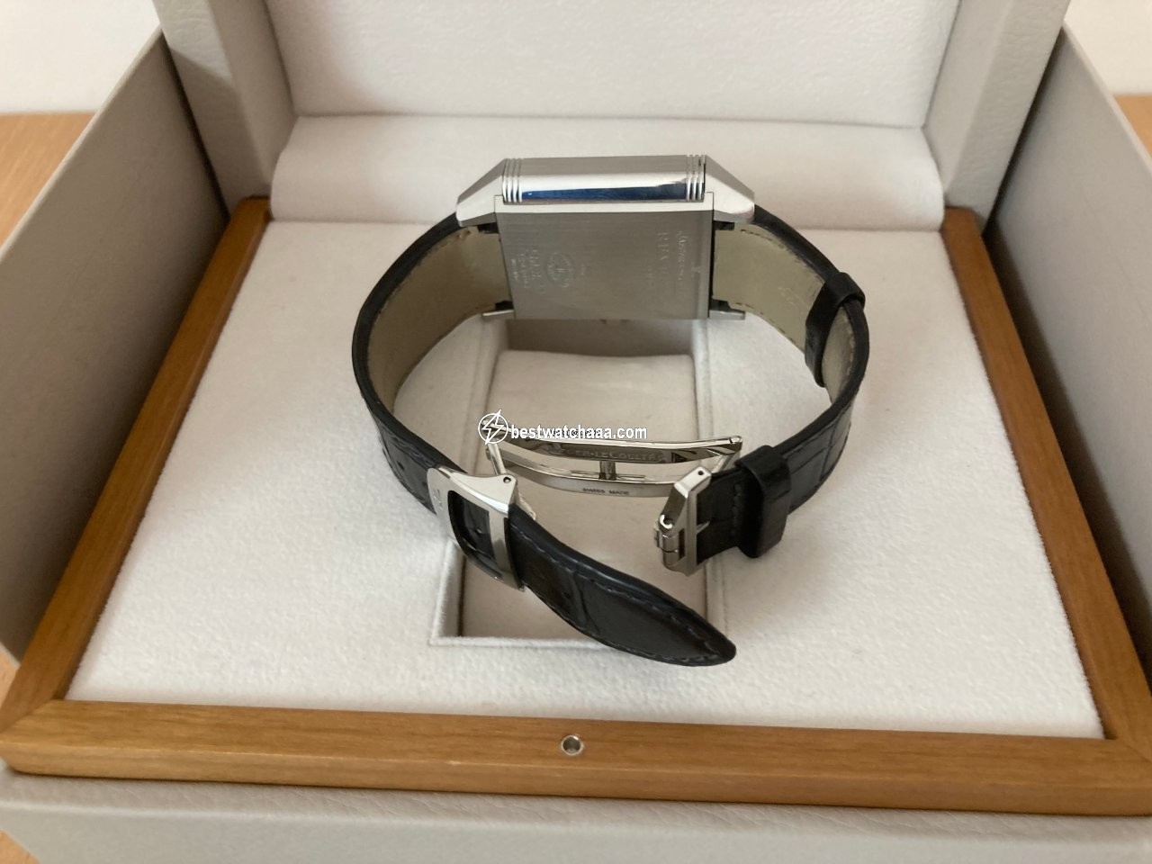 IMG_9081 Jaeger-LeCoultre Reverso Squadra Hometime Mens watch Unisex Automatic Steel Q7008420 Replica 6