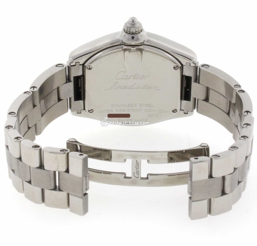 IMG_9081 Cartier Roadster Mens watch Unisex Quartz Steel W62017V3 2675 Replica 6