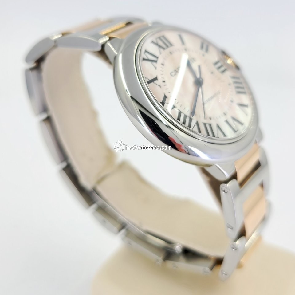 IMG_9081 Cartier Ballon Bleu 36mm Mens watch Unisex Automatic Gold Steel 3284 Replica 6