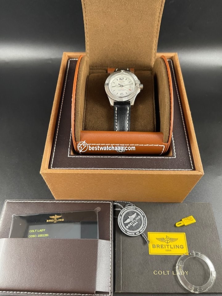 IMG_9081 Breitling Colt Lady Womens watch Quartz Steel A7738811 G793 Replica 6