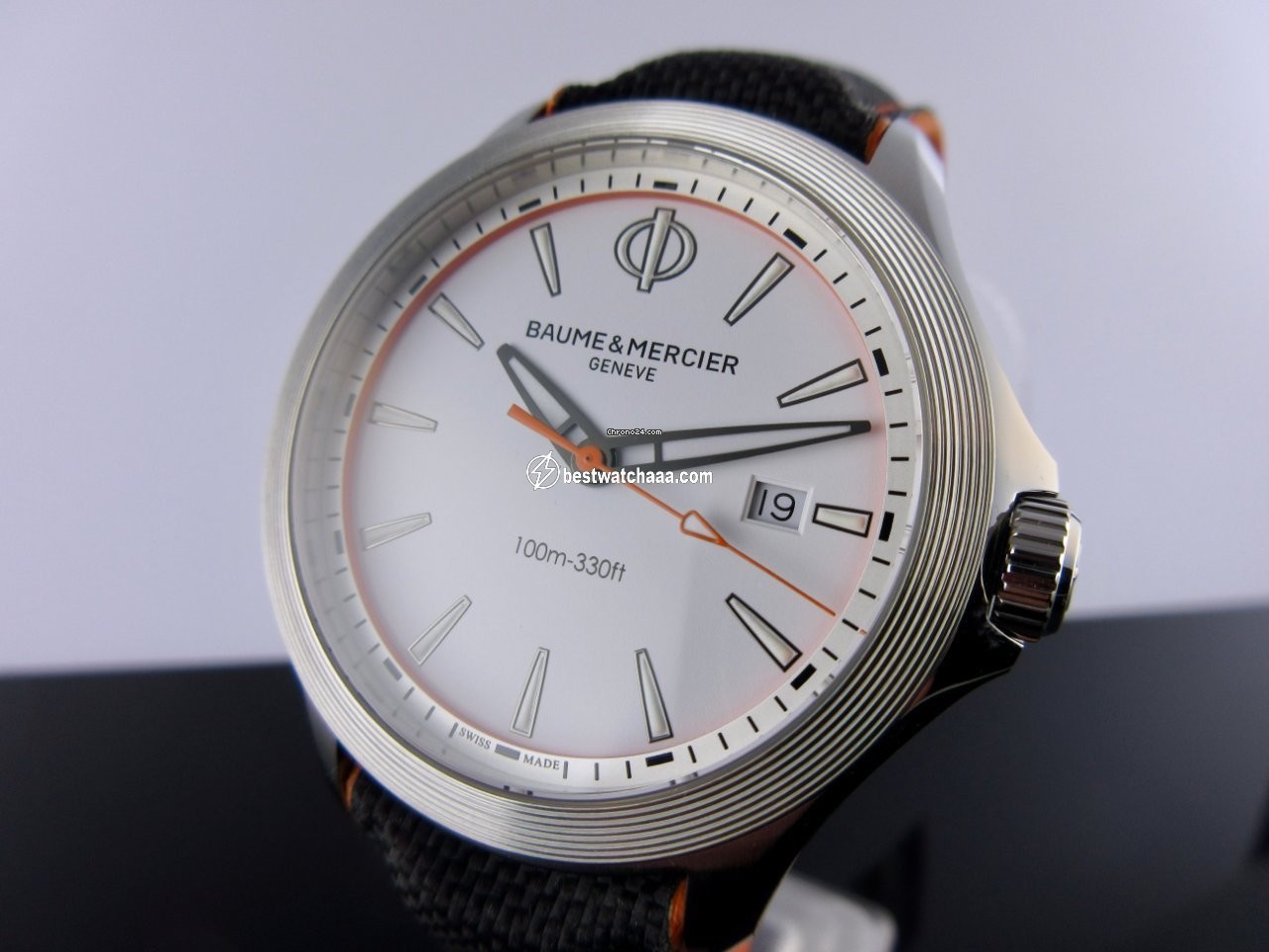 IMG_9081 Baume & Mercier Clifton Mens watch Unisex Quartz Steel MOA10410 Replica 6