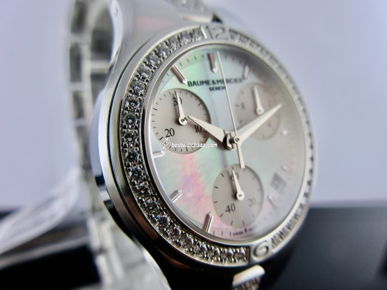 IMG_9081 Baume & Mercier Linea Womens watch Quartz Steel MOA10017 Replica 6