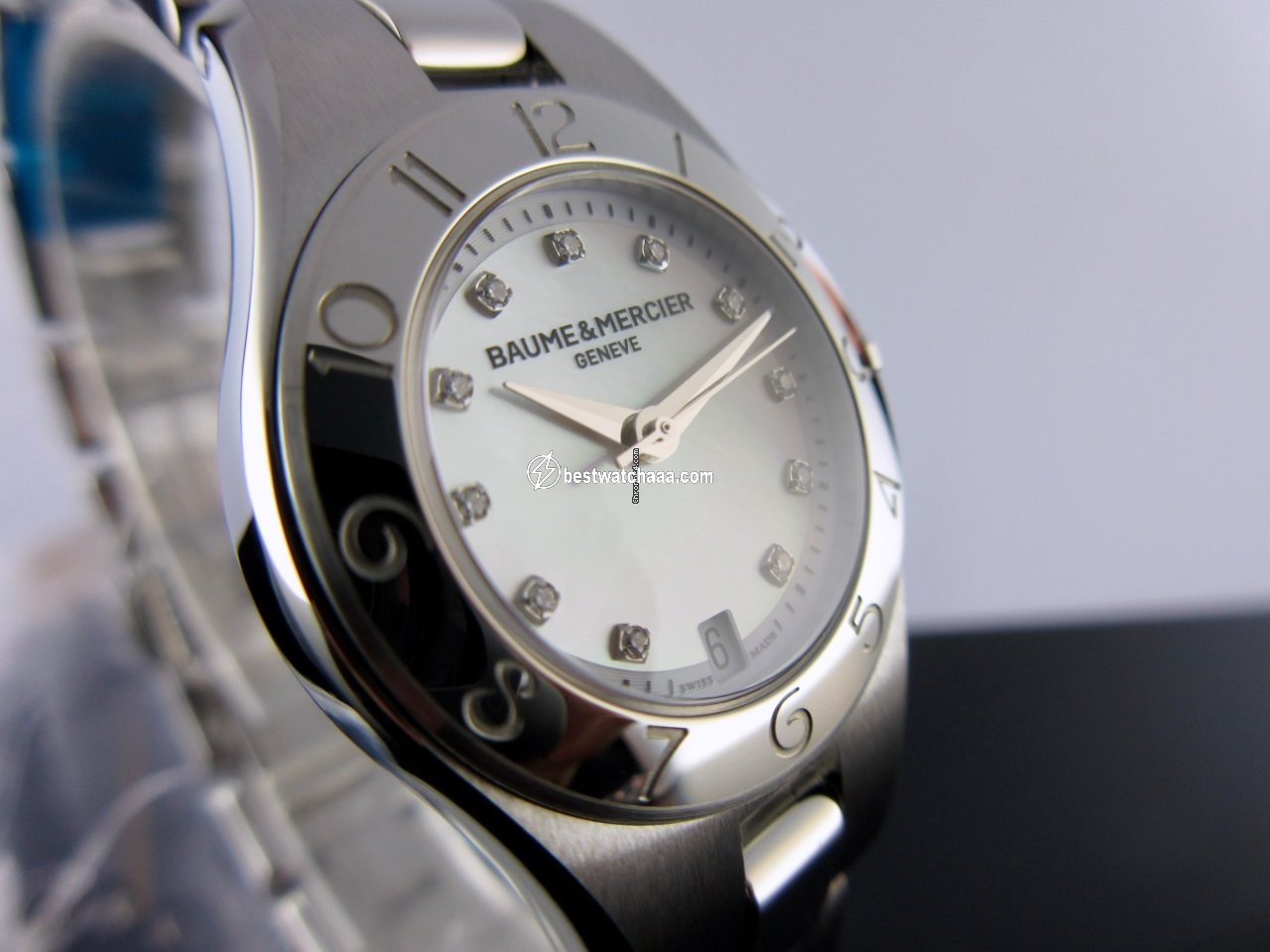 IMG_9081 Baume & Mercier Linea Womens watch Quartz Steel MOA10011 Replica 6