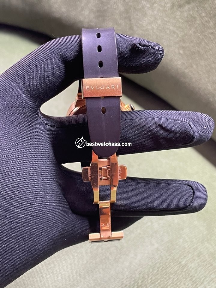 IMG_9081 Bulgari Diagono Mens watch Unisex Automatic Yellow gold SC 40 G Replica 6