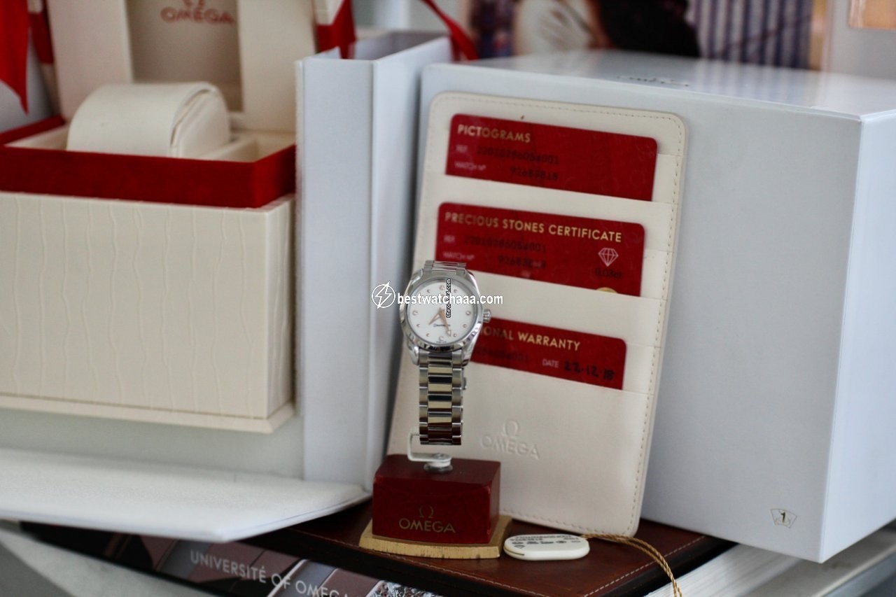 IMG_9081 Omega Seamaster Aqua Terra Womens watch Quartz Steel 220.10.28.60.54.001 Replica 6