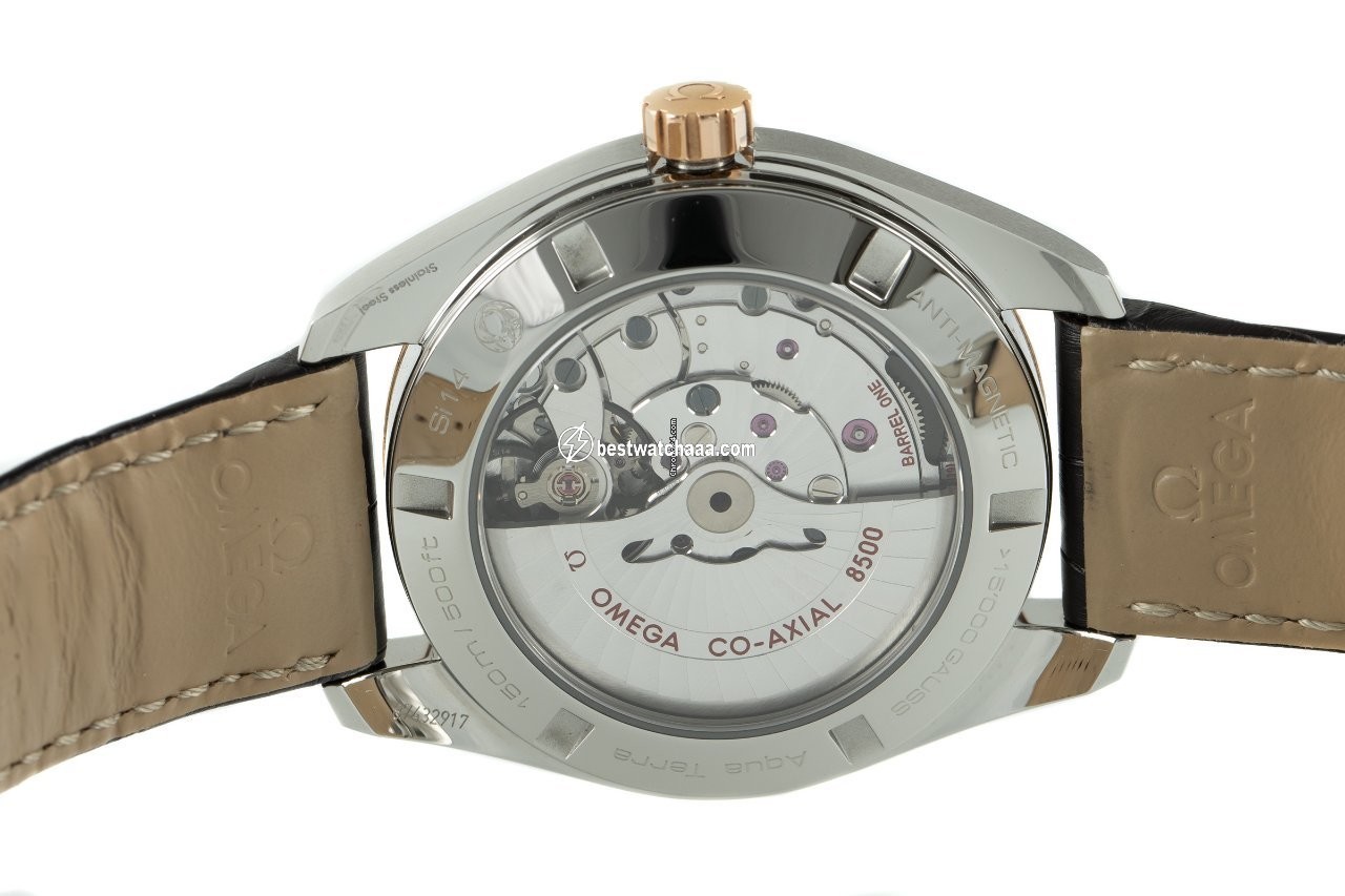 IMG_9081 Omega Seamaster Aqua Terra Mens watch Unisex Automatic Gold Steel 231.23.42.21.06.003 Replica 6