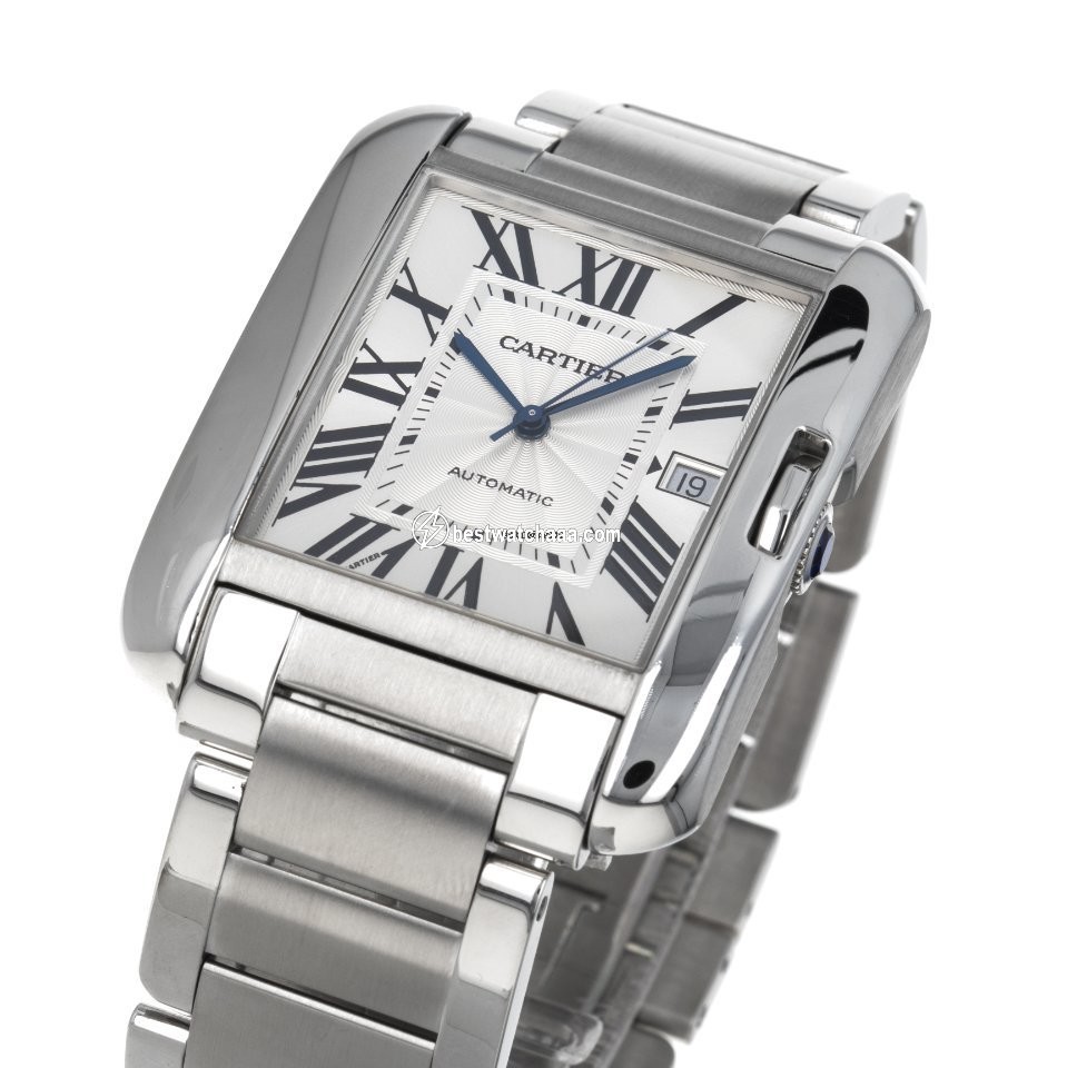 IMG_9081 Cartier Tank Anglaise Mens watch Unisex Automatic Steel w5310008 3507 Replica 6