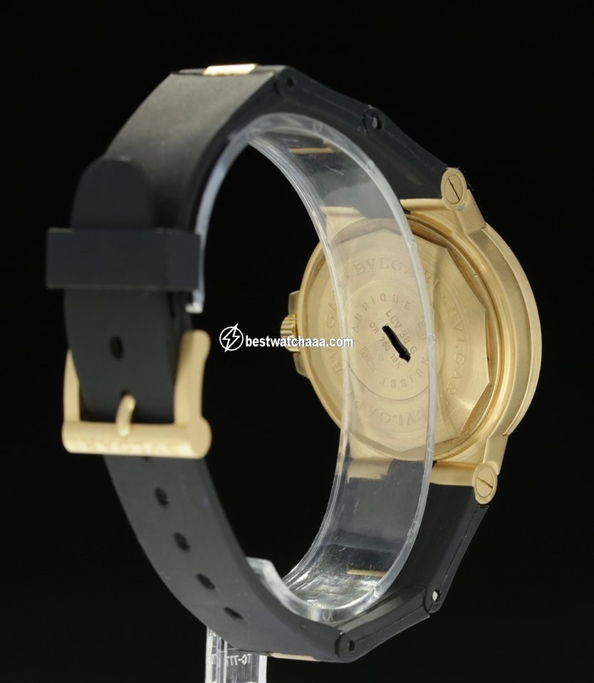 IMG_9081 Bulgari Diagono Mens watch Unisex Automatic Yellow gold SD 38 G Replica 6