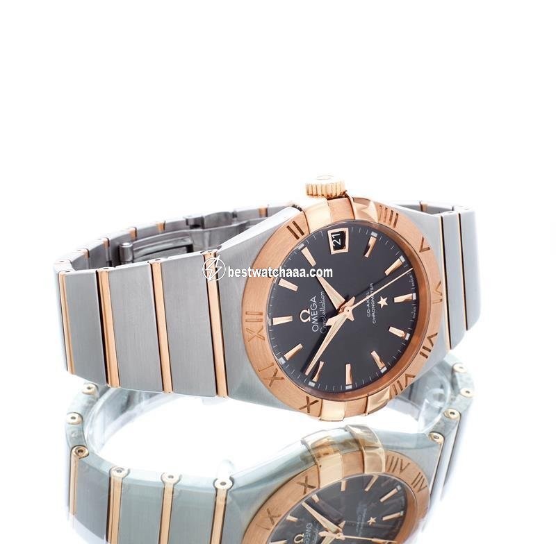 IMG_9081 Omega Constellation Men Mens watch Unisex Automatic Gold Steel 123.20.38.21.06.002 Replica 6