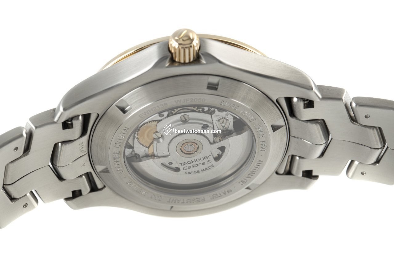 IMG_9081 TAG Heuer Link Calibre 5 Mens watch Unisex Automatic Gold Steel WJF2050 Replica 6
