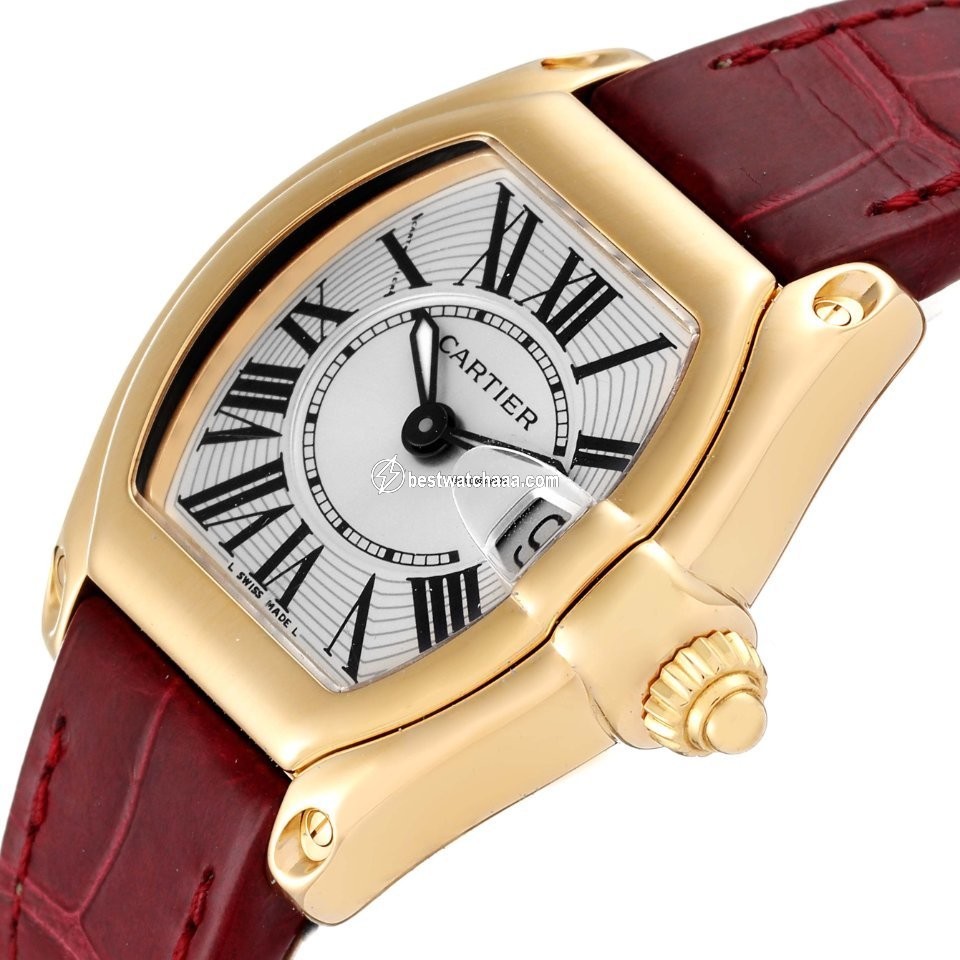 IMG_9081 Cartier Roadster Womens watch Quartz Yellow gold W62018Y5 Replica 6