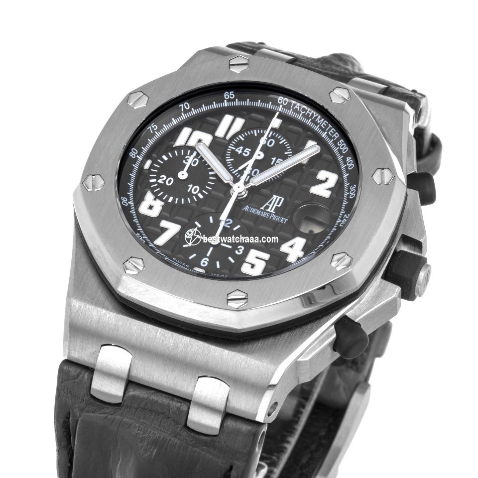 IMG_9081 Audemars Piguet Royal Oak Offshore Chronograph Mens watch Unisex Automatic Steel 26020ST.OO.D101CR.01 Replica 6