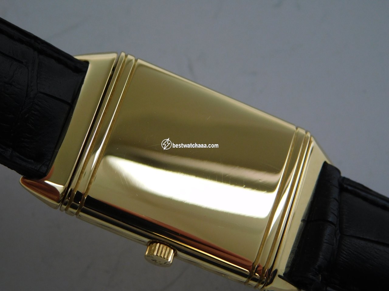 IMG_9081 Jaeger-LeCoultre Reverso Classique Mens watch Unisex Quartz Yellow gold 140.007.1 Replica 6