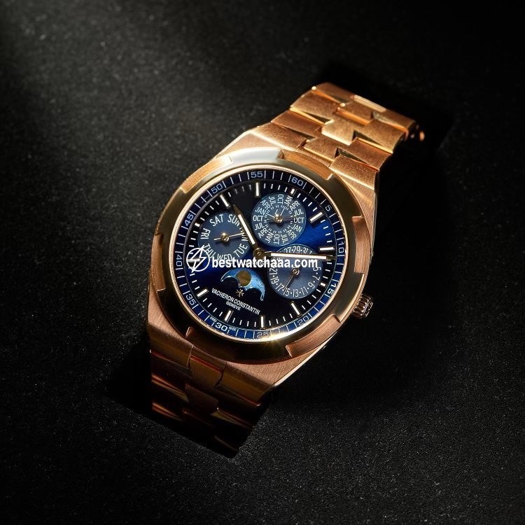 IMG_9081 Vacheron Constantin Overseas Mens watch Unisex Automatic Rose gold 4300V 120R-B509 Replica 6