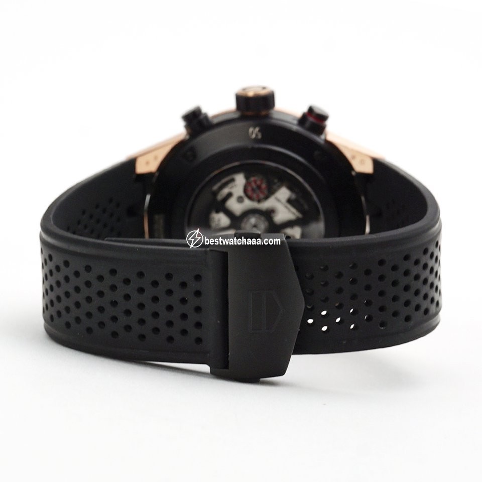 IMG_9081 TAG Heuer Carrera Calibre HEUER 01 Mens watch Unisex Automatic Rose gold CAR2A5B.FT6044 Replica 6