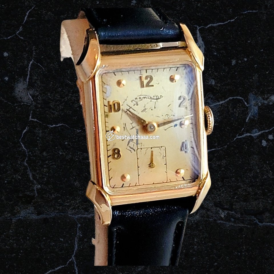 IMG_9081 Hamilton Mens watch Unisex Manual winding Gold Steel Hamilton Grade 982 Replica 6