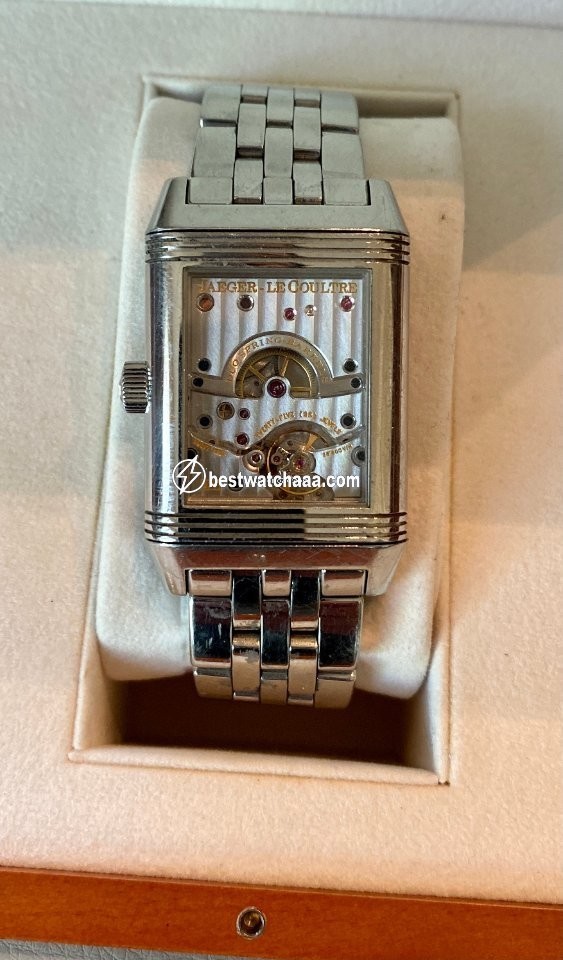 IMG_9081 Jaeger-LeCoultre Reverso Grande Date Mens watch Unisex Manual winding Steel Q3008120 Replica 6