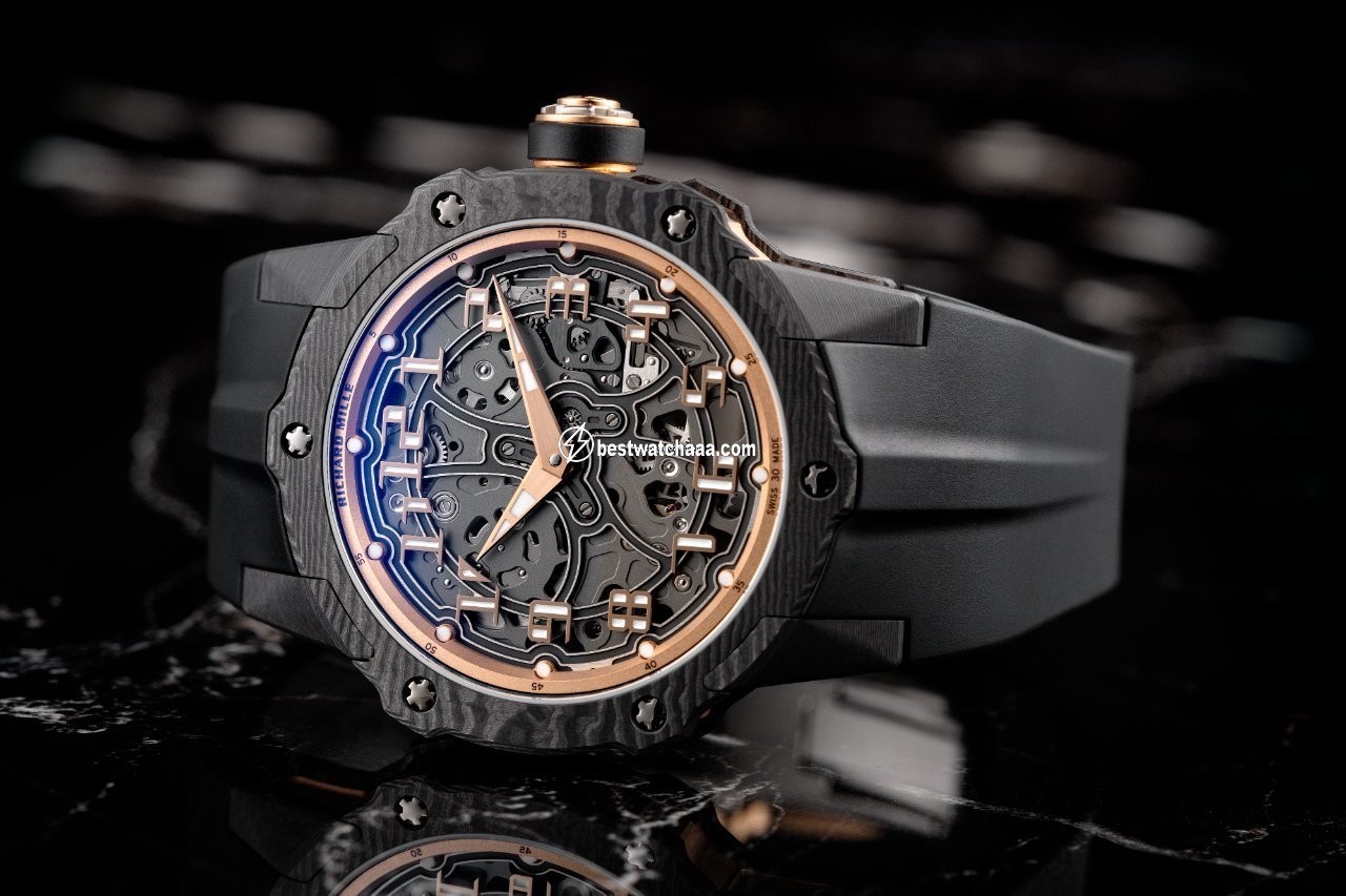 IMG_9081 Richard Mille Mens watch Unisex Automatic Carbon RM33-02 Replica 6