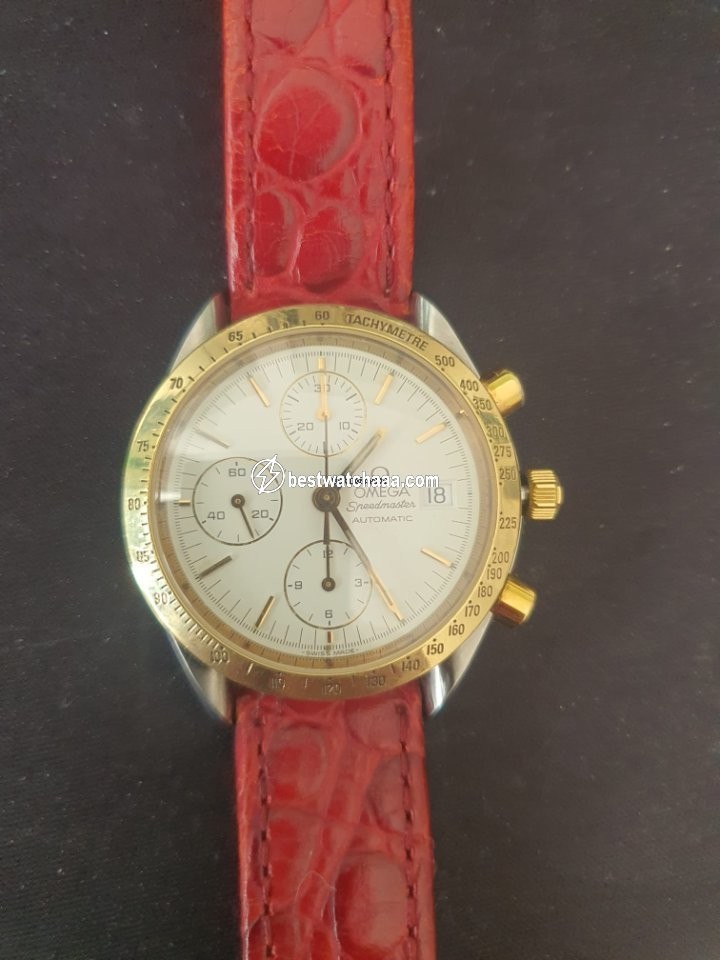 IMG_9081 Omega Speedmaster Mens watch Unisex Automatic Gold Steel 1750043 Replica 6