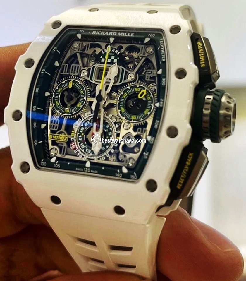 IMG_9081 Richard Mille Mens watch Unisex Automatic Ceramic Richard Mille 11-03 LeMans Edition Replica 6