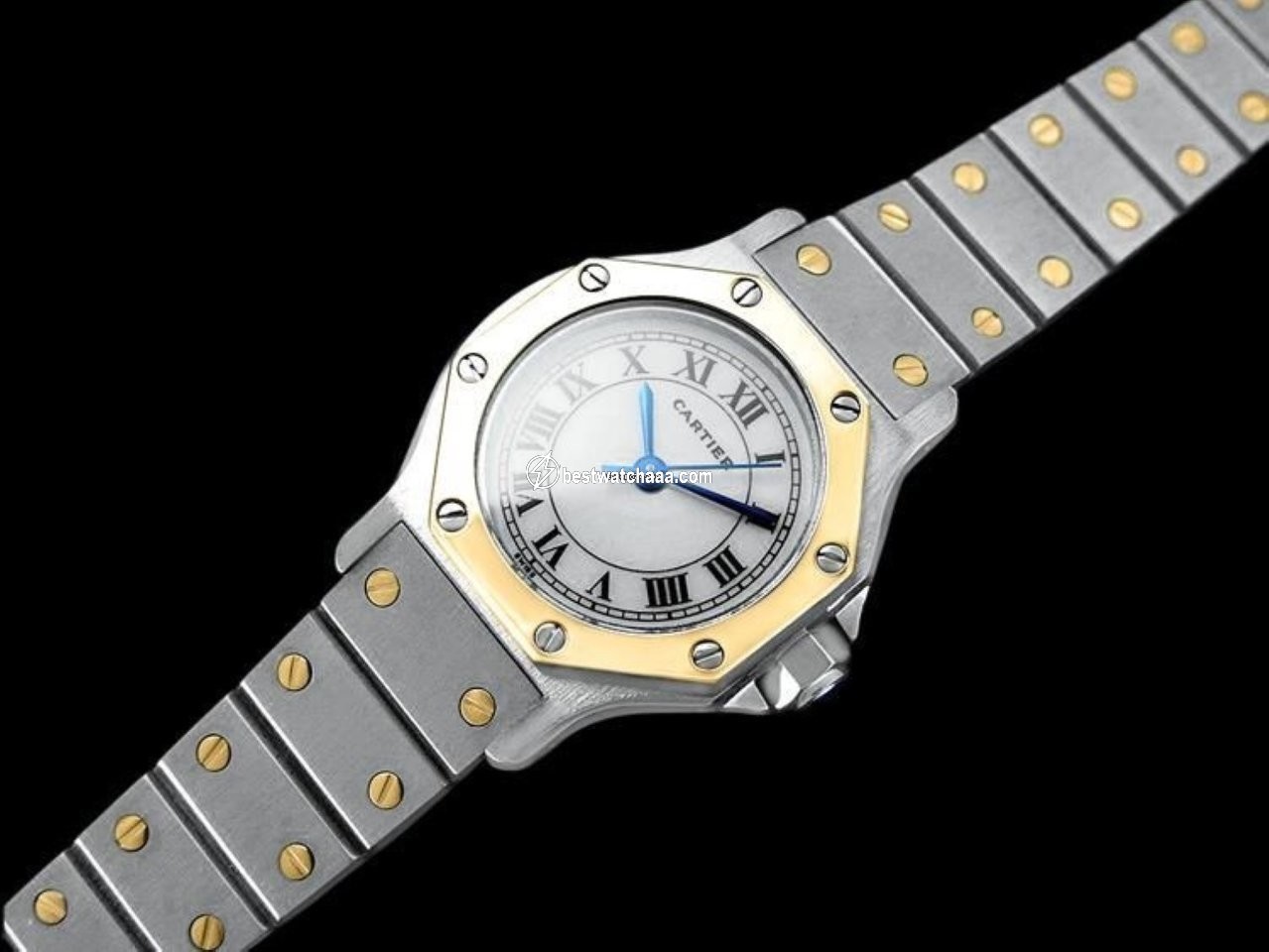 IMG_9081 Cartier Mens watch Unisex Automatic Gold Steel 8437ST Replica 6