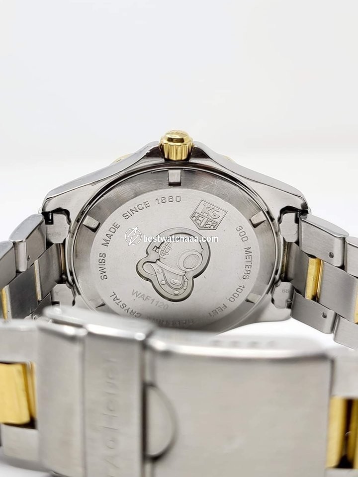 IMG_9081 TAG Heuer Aquaracer 300M Mens watch Unisex Quartz Gold Steel WAF1120 Replica 6
